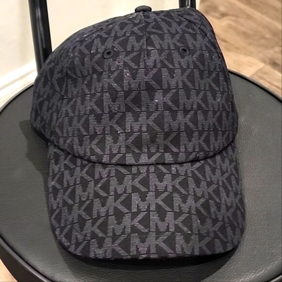 Michael Kors Monogram Logo Baseball Cap- Black main image 4